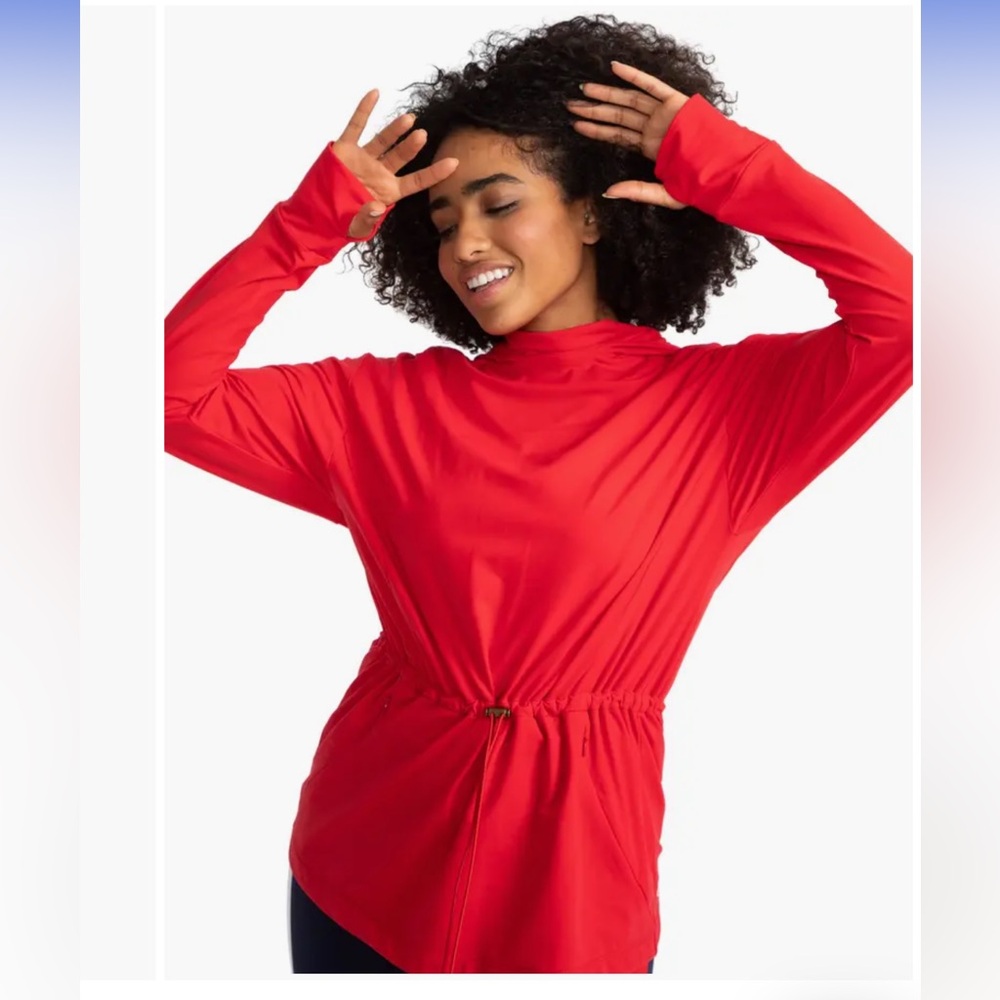 Kinona Vibrant Red Apres Women's Hoodie Anorak Large